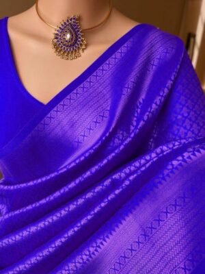Royal Blue Nylon Silk Fabric